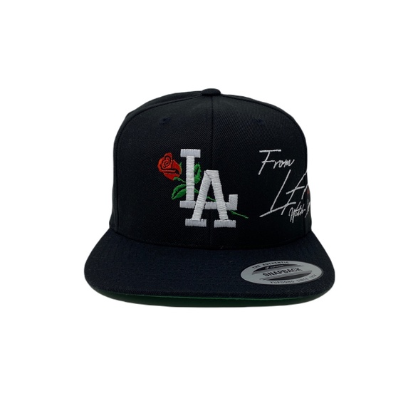 Los Angeles LA Rose Rosa Snapback Hat Cap - Picture 4 of 9